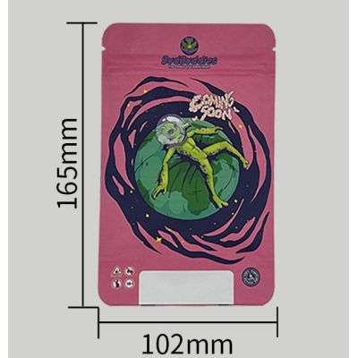 Alien Design Resealable Cannabis Mylar Bags
